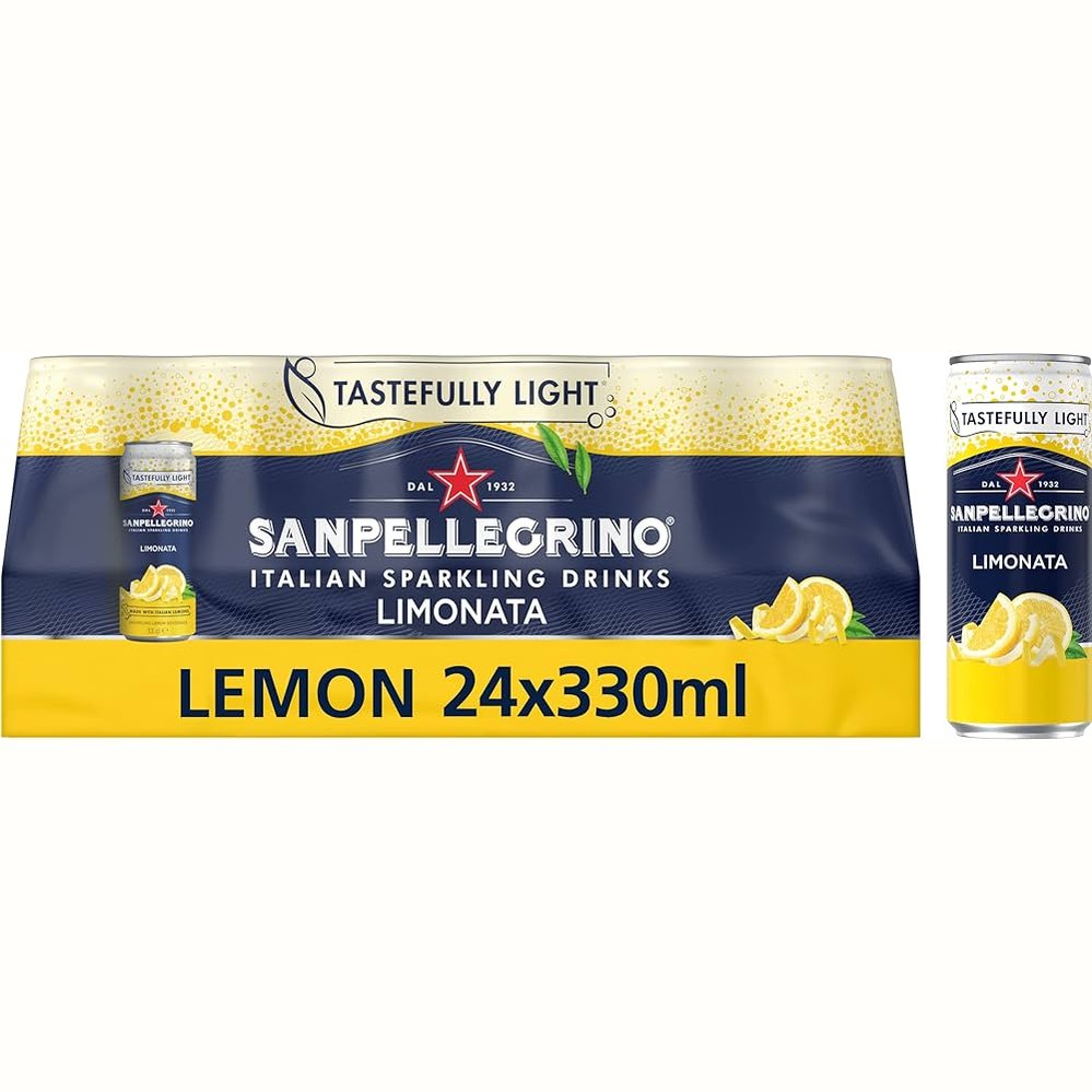 San Pellegrino Limonata Lemon 330ml Cans (Pack of 24) 12441800