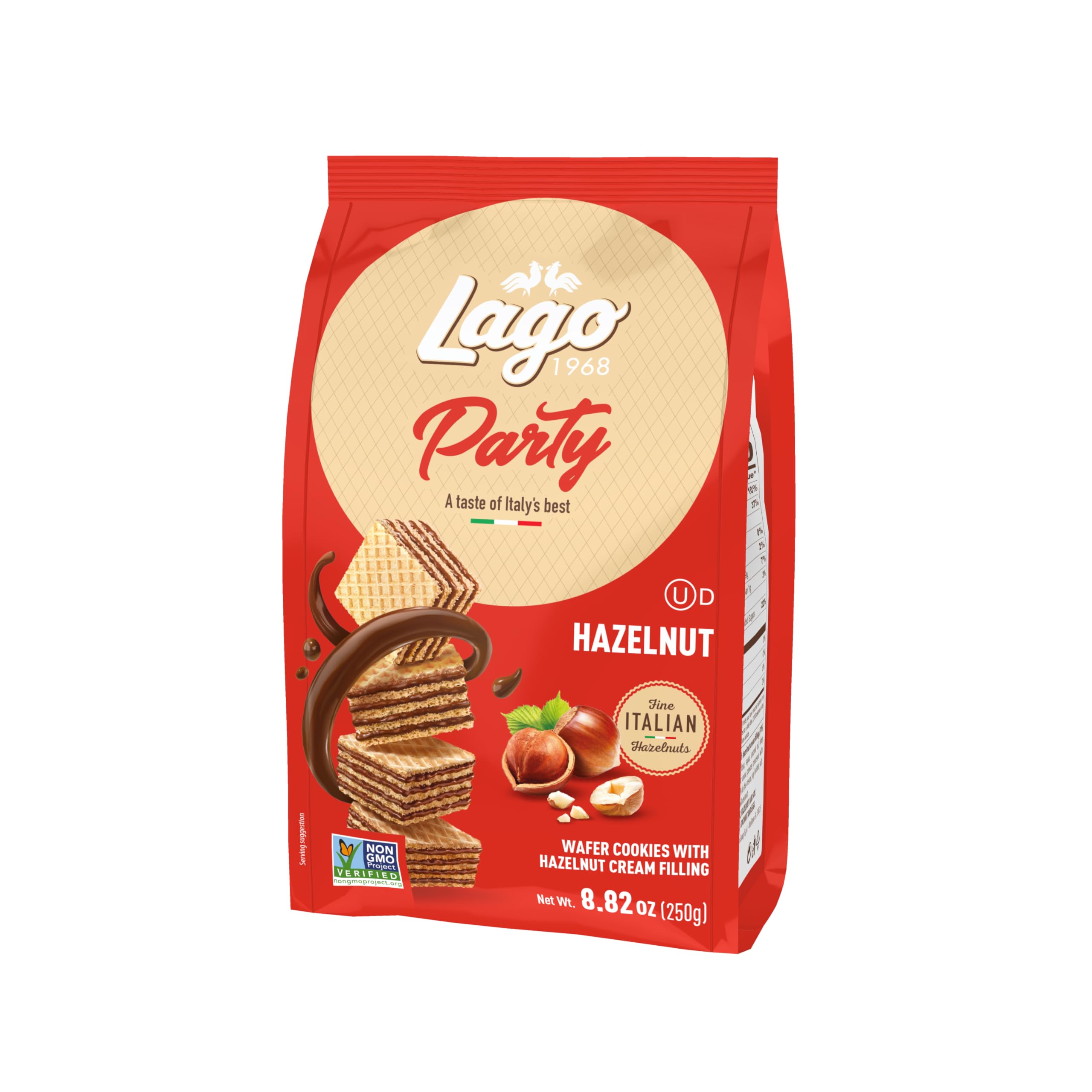 Lago Hazelnut Party Wafer 10x250gr