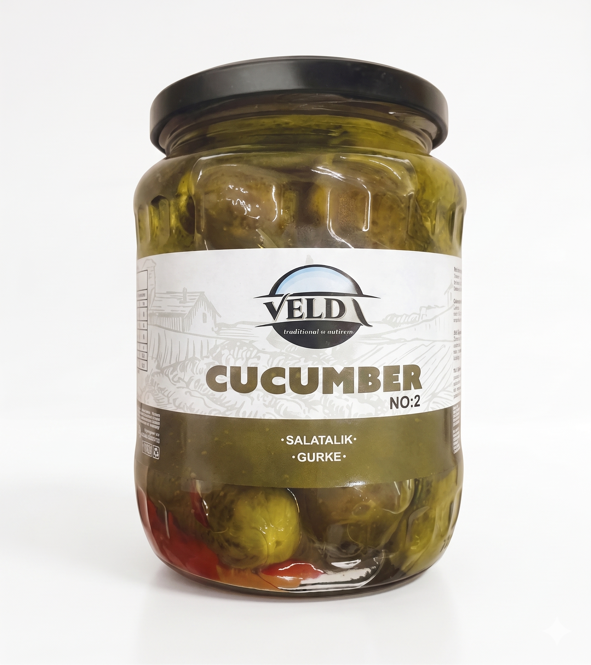 Velda Cucumber Pickle 12x720g