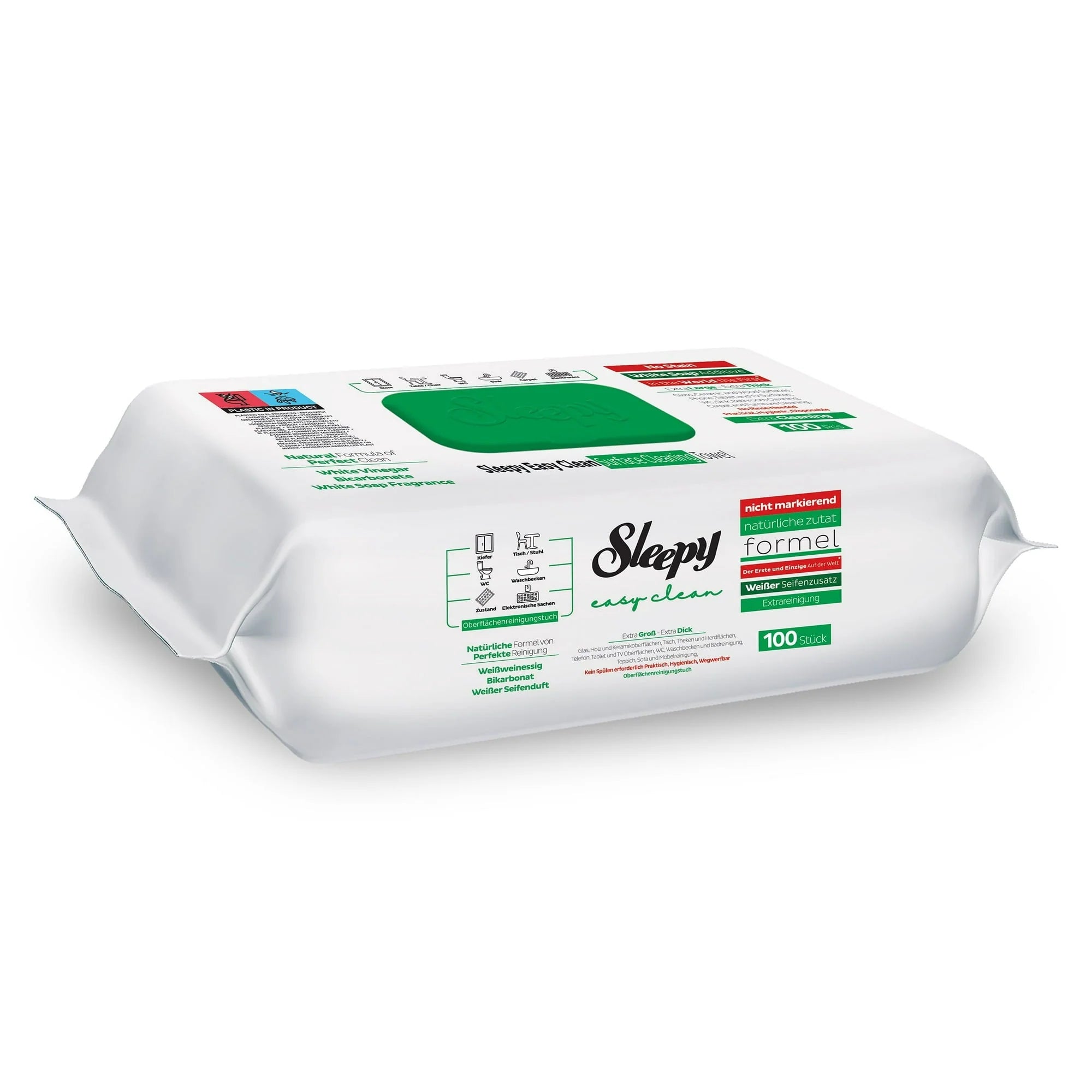 Sleepy White Soap Wipes 6x100pcs