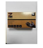 ZETEM NITRILE GLOVES Powder free BLACK  10 x 100S