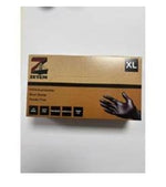 ZETEM NITRILE GLOVES Powder free BLACK  10 x 100S