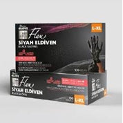REFLEX FLEX GLOVES BLACK POWDER FREE  20 x 100S L-XL