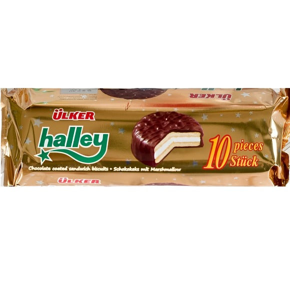 Halley Roll Ulker Halley Biscuits Marshmallow with Chocolate 240 gr – CONTINENTAL ...