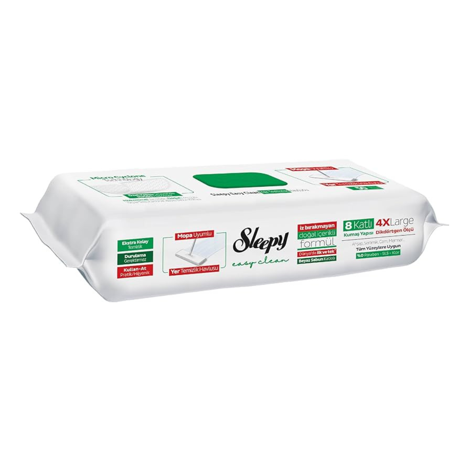 Sleepy - MOP Easy Clean White Soap Adaptable Floor Cleaning Towels