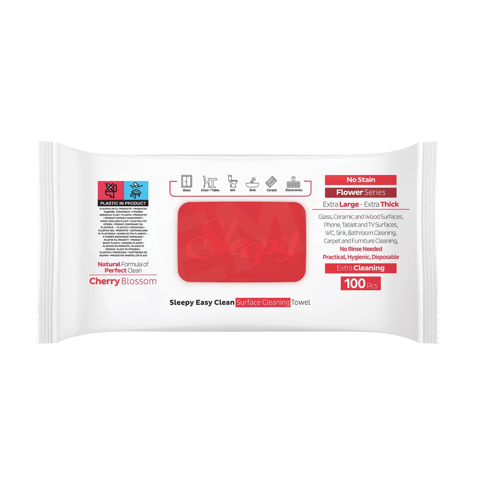 Sleepy Cherry Wipes 6x100pcs