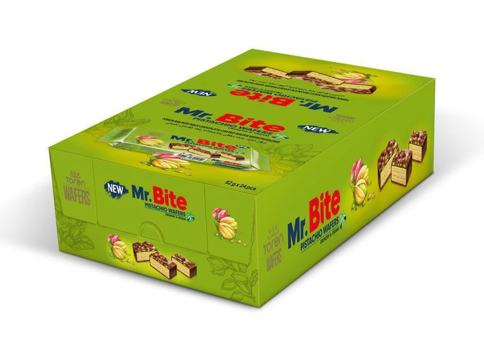 Mr Bite Pistachio Wafer 24x35Gr